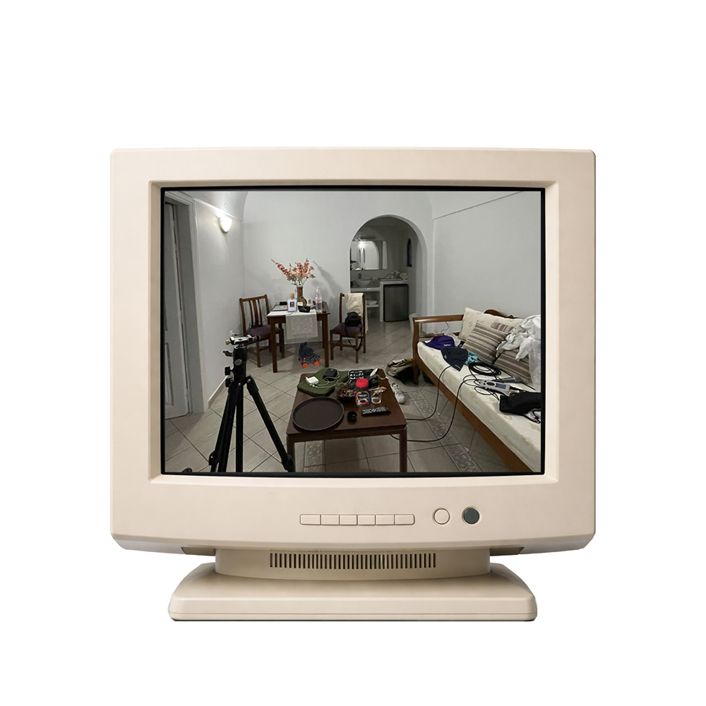 Vintage computer displaying the Yoyo Skies homepage.